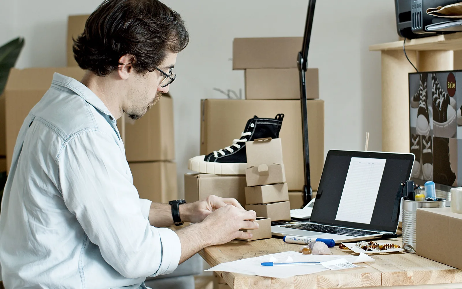 Gestion d’une boutique en ligne et préparation d’une commande